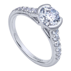 Ladies' 14k Diamond Pave Engagement Ring by Jewelry Designer Gabriel and Co