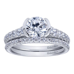 Ladies' 14k Diamond Pave Engagement Ring by Jewelry Designer Gabriel and Co