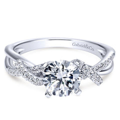 Waves Diamond Engagement Mounting