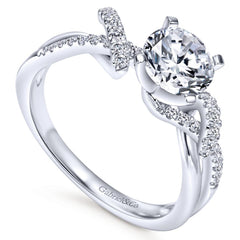 Waves Diamond Engagement Mounting