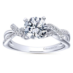 Waves Diamond Engagement Mounting