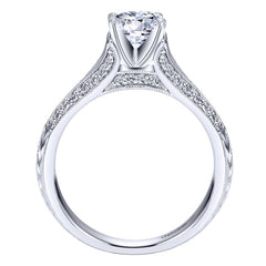 Ladies' Knife Edge 14k Diamond Engagement Mounting