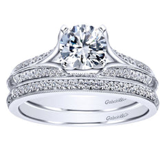 Ladies' Knife Edge 14k Diamond Engagement Mounting