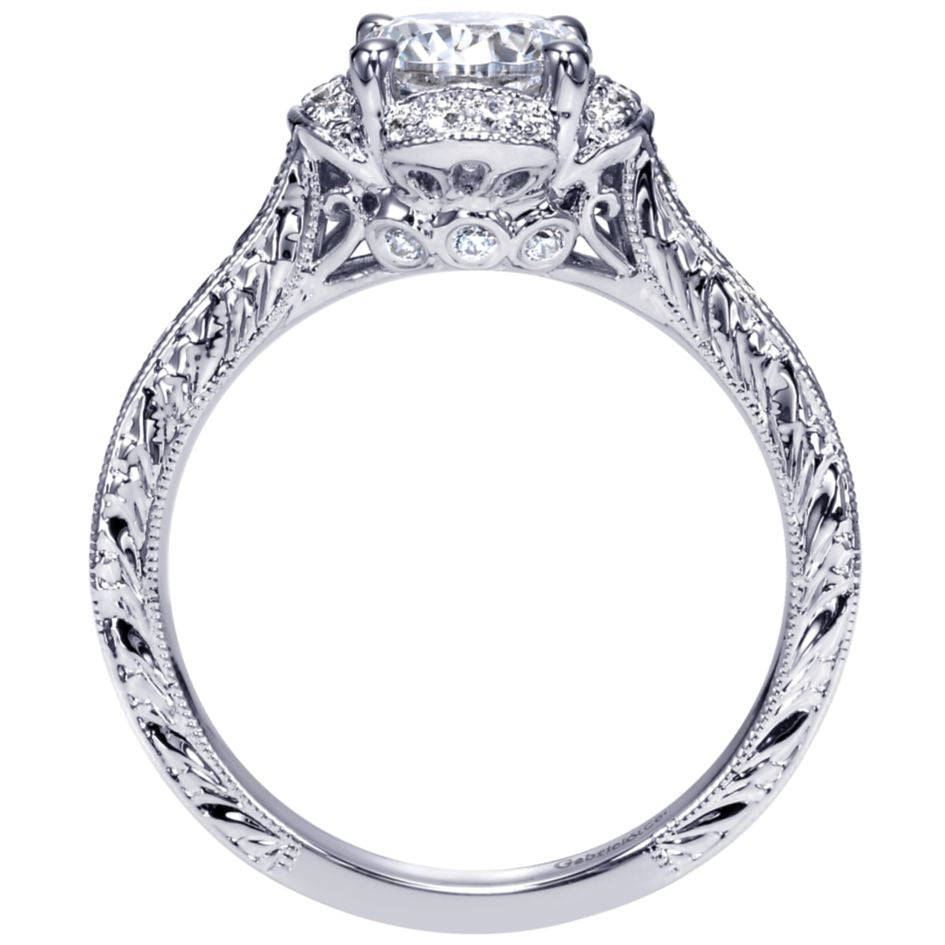Ladies' Petals 14k White Gold Diamond Engagement Mounting