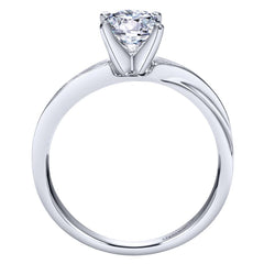 Ladies' Solitaire 14k White Gold Diamond Engagement Ring