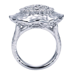 Ladies' Sterling Silver and Diamonds Fashion Ring by Gabriel Co