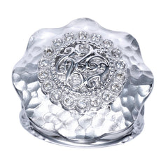Ladies' Sterling Silver and Diamonds Fashion Ring by Gabriel Co