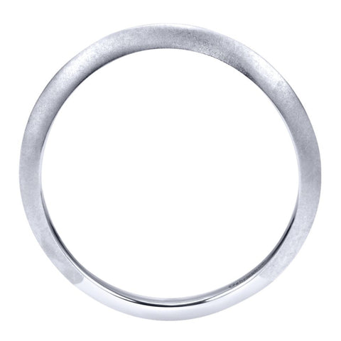 Gabriel and Co White Gold Curved Band
