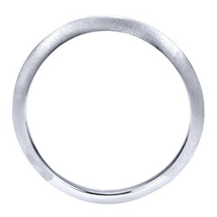 Gabriel and Co White Gold Curved Band