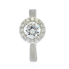 Platinum Satin Engagement Mounting