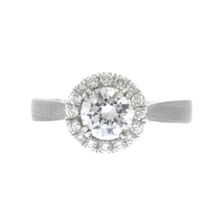 Platinum Satin Engagement Mounting