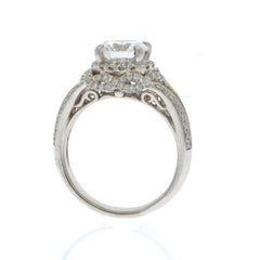 Platinum Braided Halo Engagement Mounting