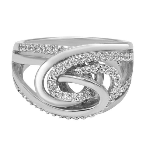 Open Space Diamond Pave Cocktail Ring