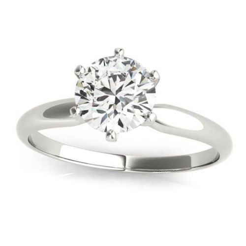 Classic Tiffany Solitaire Diamond Engagement Mounting In Platinum