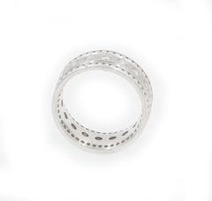 Men's Platinum Diamond Wedding Band Eternity Style