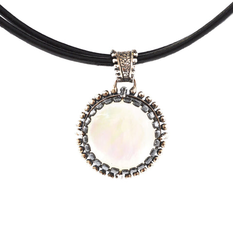 Sterling Silver Mother of Pearl Necklace