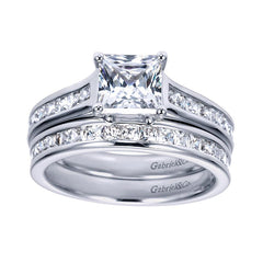 Classic Channel Set White Gold Diamond Band