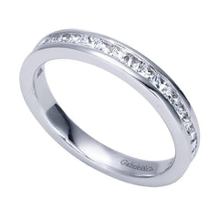 Classic Channel Set White Gold Diamond Band